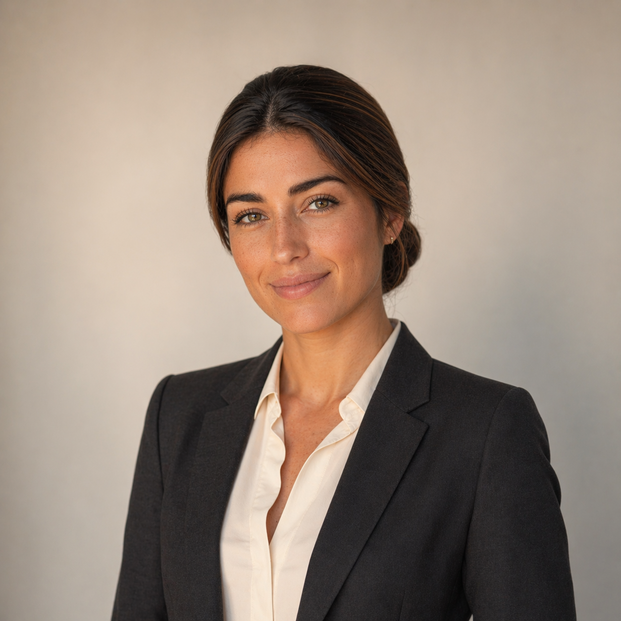 Stephanie in business attire